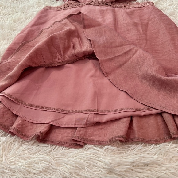 Indikah Rose Mauve Cutout Mini Dress – Size M - Picture 7 of 15